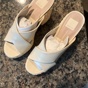 Dolce Vita Cream Wedge Shoes with Elegant Design